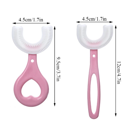 Escova Dental Macia Infantil 360° Em Forma De U